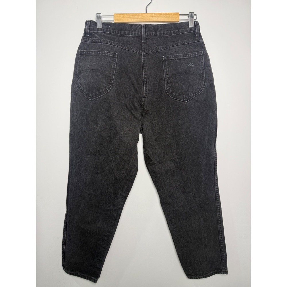 CHIC Women's Vintage Classic Black Petite Jeans High Waist 18WP USA